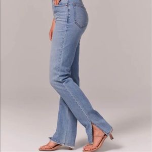 Abercrombie&Fitch ultra high rise straight jeans
